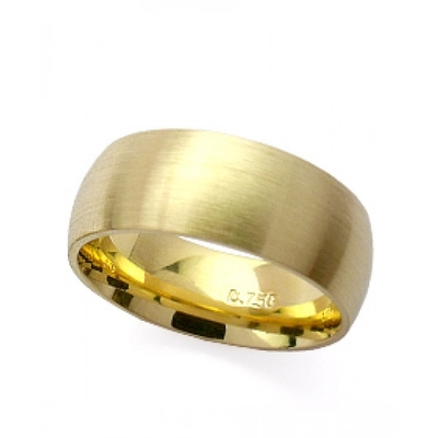 Alianças Casamento Ouro Foscas 7,5mm 16g