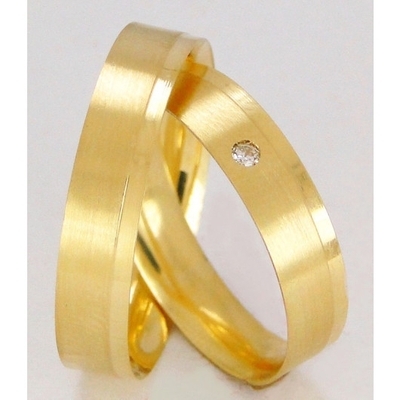 Alianças Casamento Ouro Polidas 5mm 8g