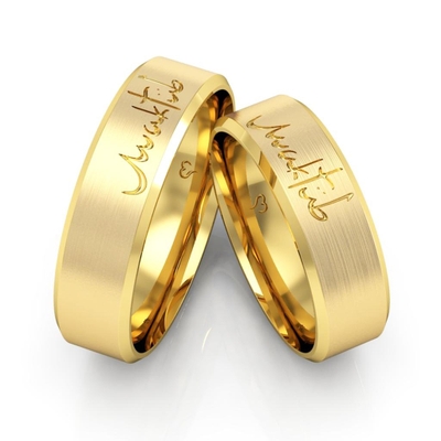 Alianças Casamento Ouro 18K Maktub