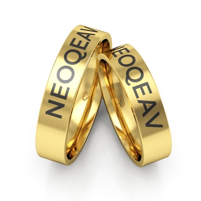 Alianças Casamento Ouro 18K NEOQEAV