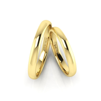Alianças de Casamento Ouro 10K 3mm 4g