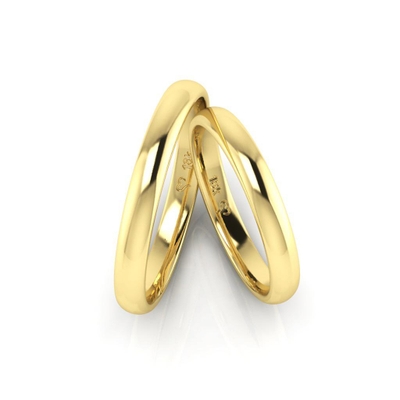 Alianças de Casamento Ouro 18K 3mm 4g