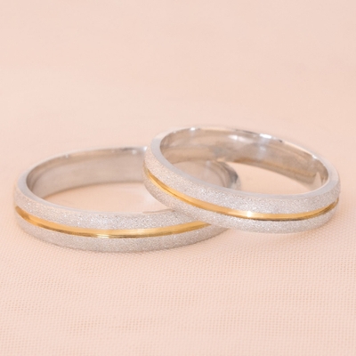 Alianças Namoro Loveways 3,5mm Abauladas Diamantadas