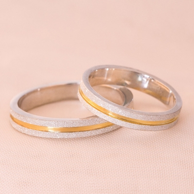 Alianças Namoro Loveways 3,5mm Quadradas Diamantadas