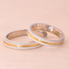 Alianças Namoro Loveways 3,5mm Quadradas Diamantadas
