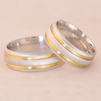 Alianças Namoro Loveways 7mm Abauladas Foscas