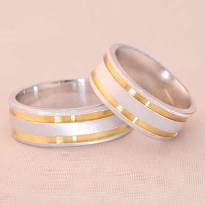 Alianças Namoro Loveways 7mm Quadradas Foscas