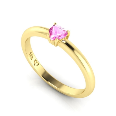 Anel de Noivado Virtual Joias Infinite Ouro 18K