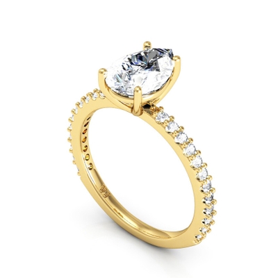 Anel Debutante Lotus Ouro