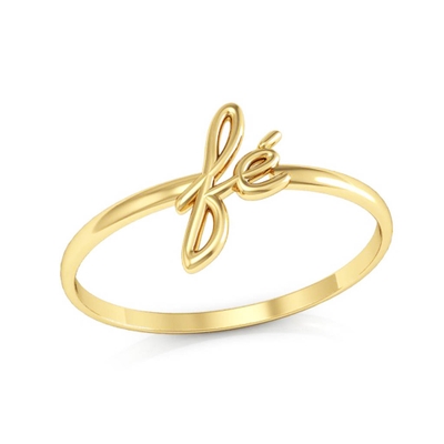 Anel Fé Ouro 18K Coleção Inspirações