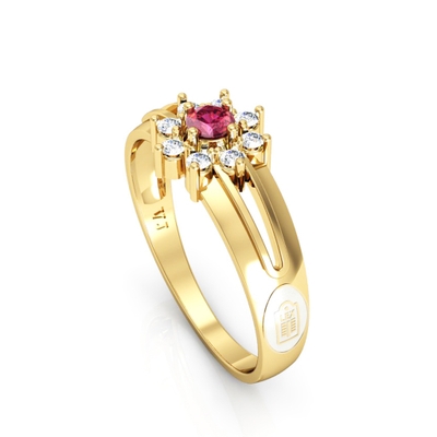 Anel Formatura Ouro 18K Redondo