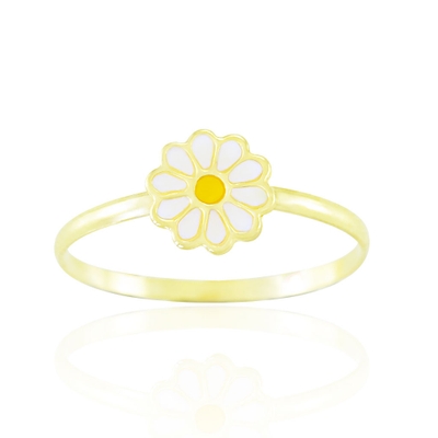 Anel Infantil Margarida Ouro 18K