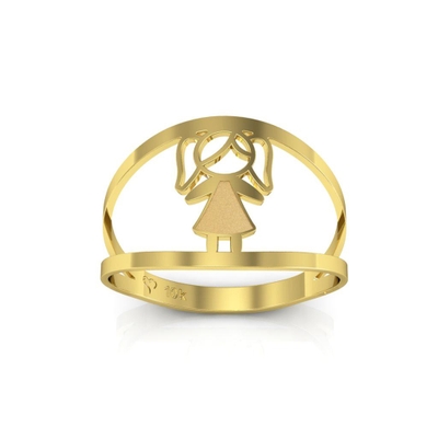 Anel Menina Ouro 10K