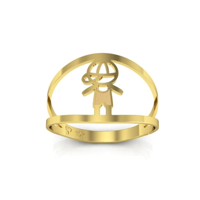 Anel Menino Ouro 10K