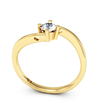 Anel Noivado Amare Ouro 18K