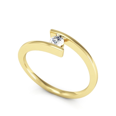 Anel Noivado Fascino Ouro 18K