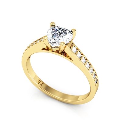 Anel Noivado Passione Ouro 18K