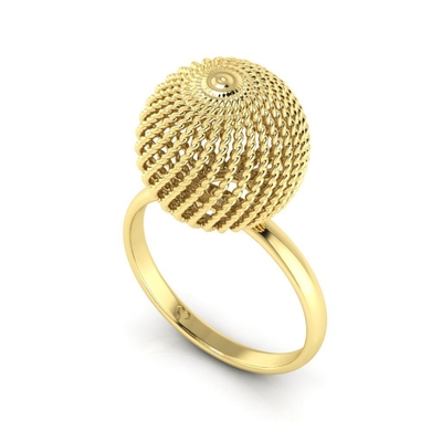 Anel Ouro 18K Coleção Órbita Grande