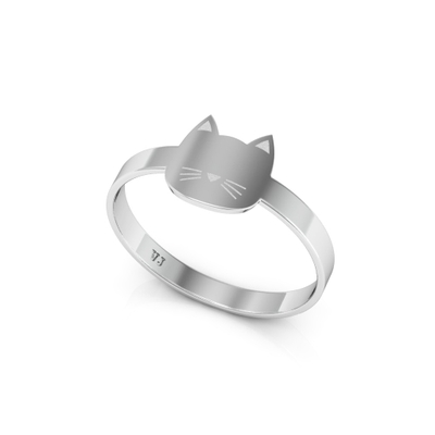 Anel Pet de Gato Prata