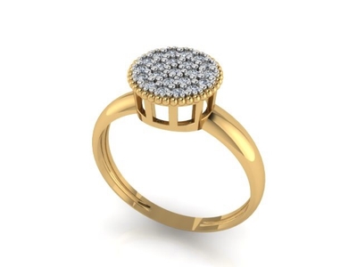 Anel Chuveiro Ouro 18K Golden Line