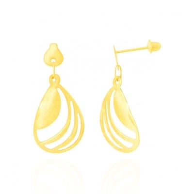 Brinco Gota Ouro 18K