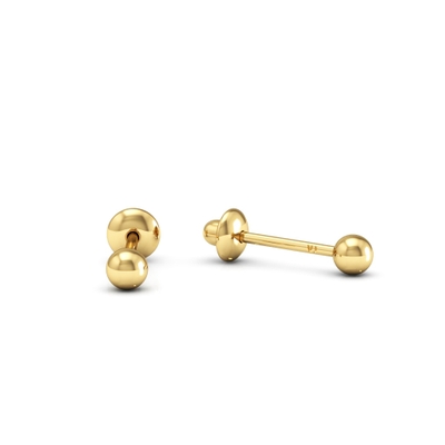 Brincos Bolinha Ouro 18K 3mm