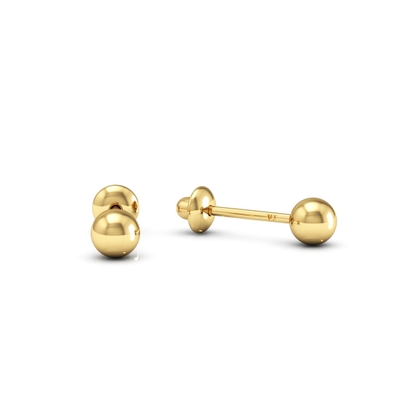 Brincos Bolinha Ouro 18K 4mm