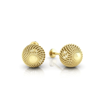 Brincos Ouro 18K Coleção Órbita Médio