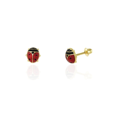 Brincos Ouro 18K Joaninha