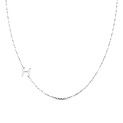 Colar com Letra Personalizado Prata