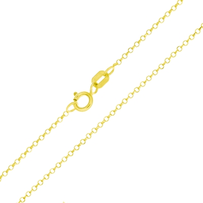Corrente Ouro 18K Elo Português Diamantada 60 cm