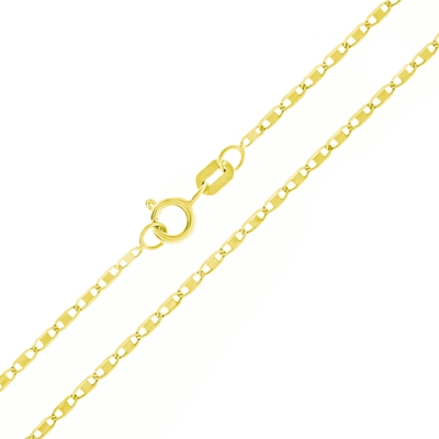 Corrente Ouro 18K Piastrine 40 cm