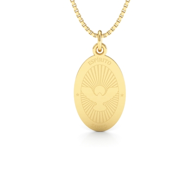 Medalha Espírito Santo Ouro 18K Média