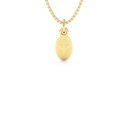 Medalha Espírito Santo Ouro 18K Pequena