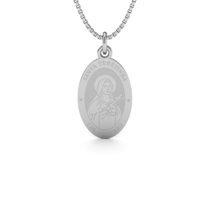 Medalha Santa Terezinha Prata Média