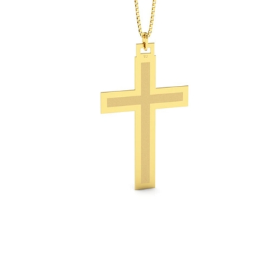 Pingente Cruz Latina Ouro 18K Fosca Pequeno