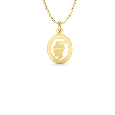Pingente Formatura Gestão Comercial Ouro 18k Pequeno
