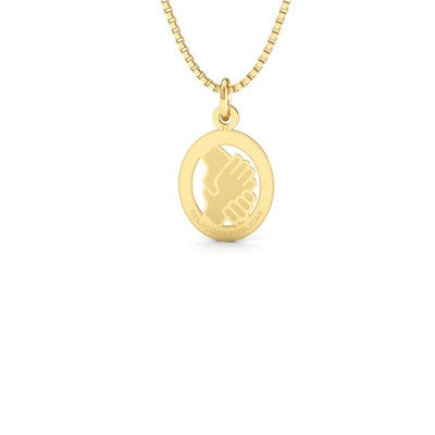 Pingente Formatura Relações Públicas Ouro 18k Pequeno