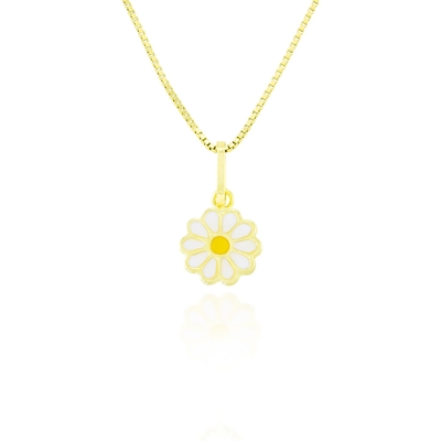 Pingente Infantil Margarida Ouro 18K