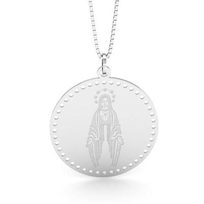 Pingente Nossa Senhora das Graças Prata