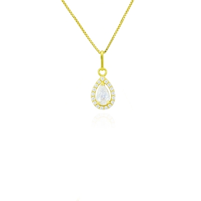 Pingente Ouro 18Kgota Com Pedras