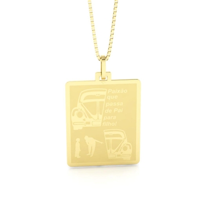 Pingente Pai Paixão Fusca Ouro 18K