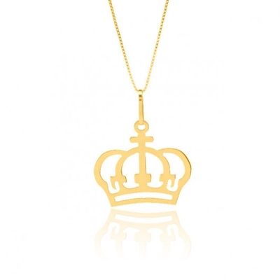 Pingente Coroa Ouro 18K