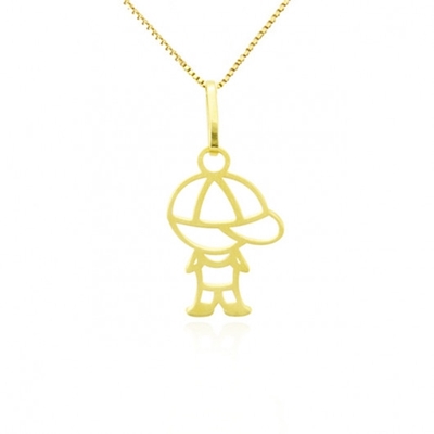 Pingente Menino Ouro 18K