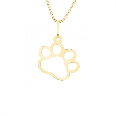 Pingente Pata Ouro 18K Pequeno