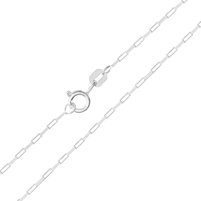 Pulseira Prata Veneziana Longa Elo Pequeno 21 cm