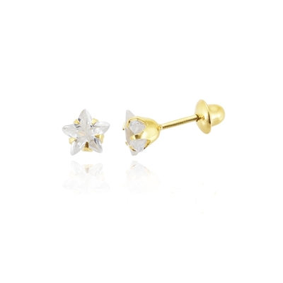 Brincos Ouro 18K Estrela 4 mm