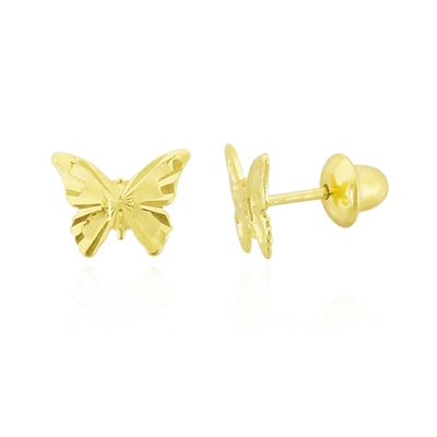 Brincos Ouro 18K Borboleta