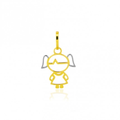 Pingente Ouro 18K Menina