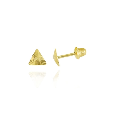 Brincos Ouro 18K Triângulo